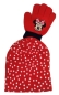 Preview: schönes Minnie set mit Mütze und Handschuhen